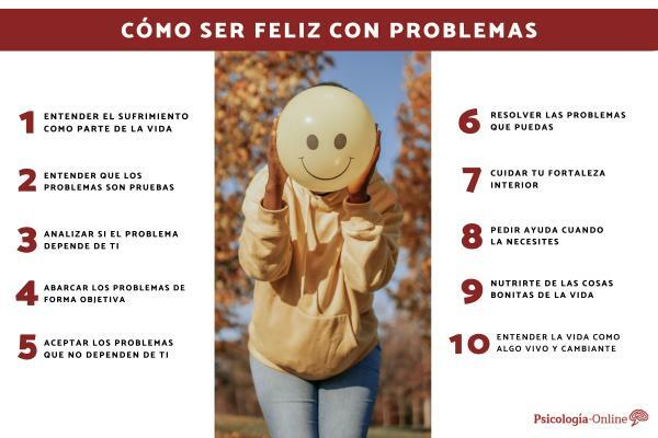 10 Tipps, um mit Problemen glücklich zu werden