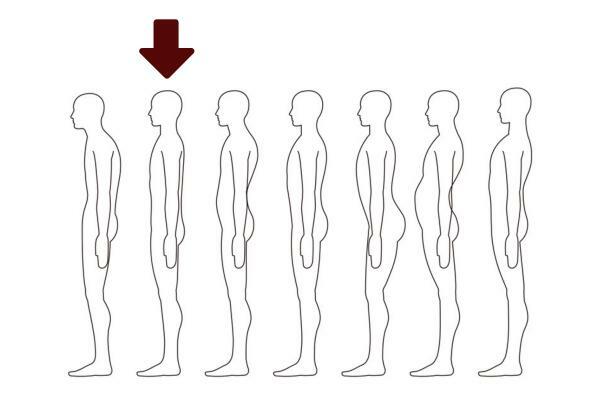 Meaning of body postures - Posture divided into two 